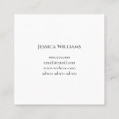 シックなパステルグラデーションカラー スクエア名刺 (裏面)