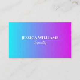 シックなパステルグラデーションカラー 名刺