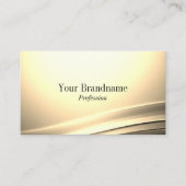 シックなパステルシルククリームカーブデコール洗練 名刺 (正面)