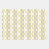 シックなパステルミッドセンチュリーパターン ラッピングペーパーシート (正面)