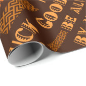 シックなパターンは常にあなたの側に幸運があるかもしれない ラッピングペーパー (ロールコーナー)