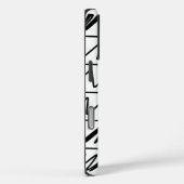 シックなパターンデザイン(白黒) Case-Mate iPhoneケース (裏面 / 右)