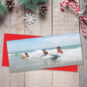 シックなパノラミッシンプルクのミニマリスト1写真クリスマス シーズンカード