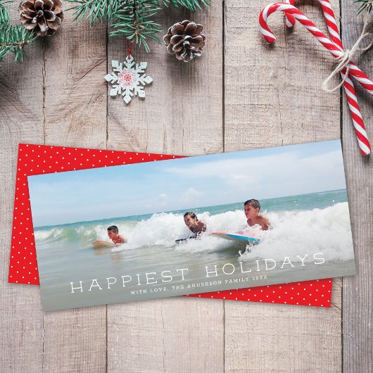 シックなパノラミッシンプルクのミニマリスト1写真クリスマス シーズンカード