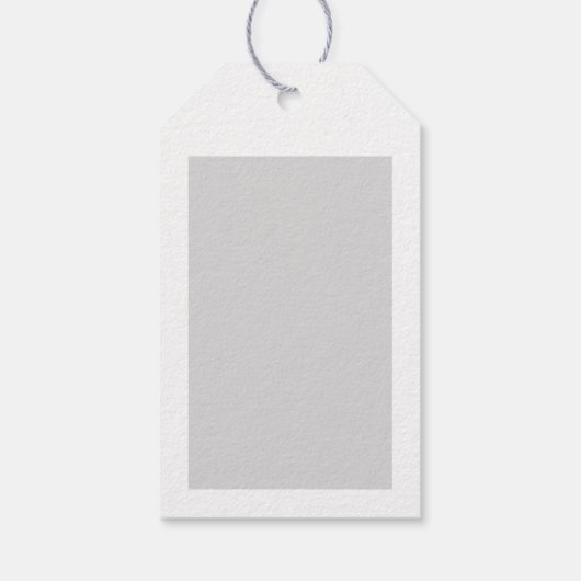 シックなパリエッフェルタワーとバラ金ゴールドハートメルシ ギフトタグ (裏面)