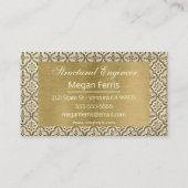 シックなパンチTin名刺 名刺 (裏面)