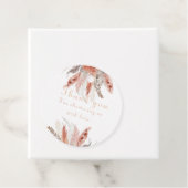 シックなパンパスグラスベビーシャワーメッセージカード フェイバータグ (インサイチュ)