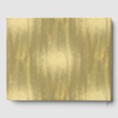 シックなパーソナライズされた金ゴールド結婚ズ ゲストブック (裏面)