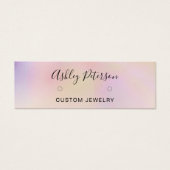 シックなパールのホログラフィクールックのスタッドのイヤリングディスプレイ (正面)