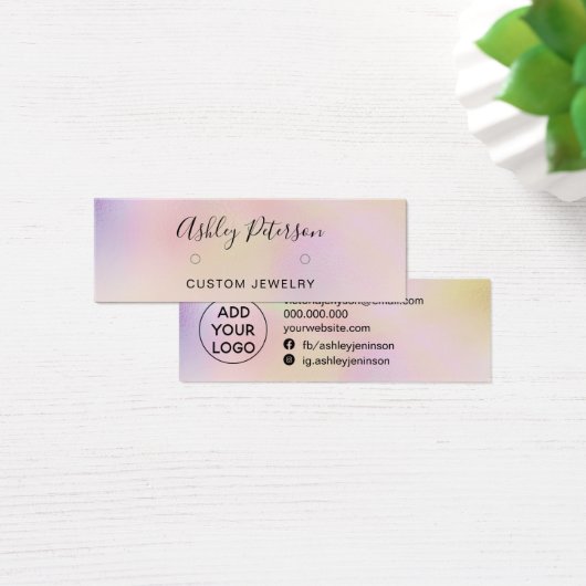 シックなパールのホログラフィクールックのスタッドのイヤリングディスプレイ (デスク)