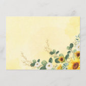 シックなヒマワリ象が本の赤ちゃんシャワーを持参 エンクロージャーカード (裏面)