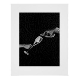 シックなヒョウ柄のポスター ポスター