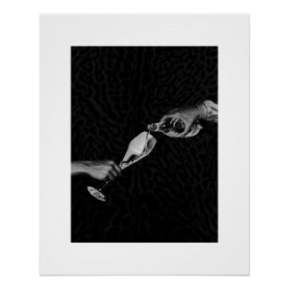 シックなヒョウ柄のポスター ポスター