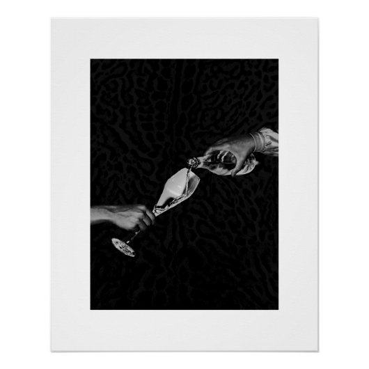 シックなヒョウ柄のポスター ポスター (正面)