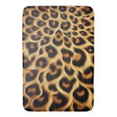 シックなヒョウ柄 バスマット (正面縦)