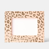 シックなヒョウ柄 レーザー彫刻フレーム (正面)