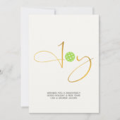 シックなピックボール"喜び"白いクリスマスフォト シーズンカード (正面)