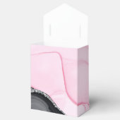 シックなピンクとブラックの大理石のお気に入りボックス フェイバーボックス (オープン)