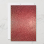 シックなピンクと赤いハートズガレンティンズブランチ 招待状 (裏面)