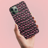 シックなピンクと赤のダリアのスタイリッシュ花カラフル Case-Mate iPhoneケース