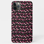 シックなピンクと赤のダリアのスタイリッシュ花カラフル Case-Mate iPhoneケース (裏面)