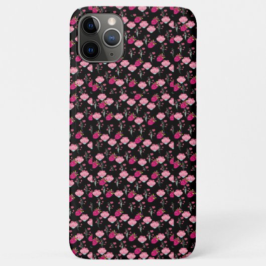 シックなピンクと赤のダリアのスタイリッシュ花カラフル Case-Mate iPhoneケース (裏面)