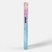 シックなピンクのアクアユニコーン滴下グリッターモノグラムC Case-Mate iPhoneケース (裏面 / 右)