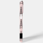 シックなピンクのエッフェルタワーパターン Case-Mate iPhoneケース (裏面 / 右)