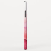 シックなピンクのグラデーション水の色の泡モノグラム Case-Mate iPhoneケース (裏面/右)