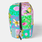 シックなピンクのシチリアのシトラスのコラージュフローラタイル ドップキット (右)