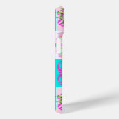 シックなピンクのシチリアのシトラスのコラージュフローラタイル Case-Mate iPhoneケース (裏面 / 右)