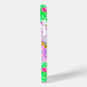 シックなピンクのシチリアのシトラスのコラージュフローラタイル Case-Mate iPhoneケース (裏面 / 左)