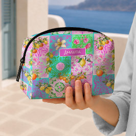 シックなピンクのシチリア柑橘の花のタイル ドップキット