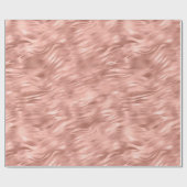 シックなピンクのゼブラストライプ ラッピングペーパー (フラット)