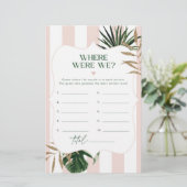 シックなピンクのトロピカルどこ我々のブライダルゲーム (スタンド正面)