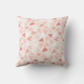シックなピンクのハートパターンバレンタインデー装飾品 クッション (裏面)