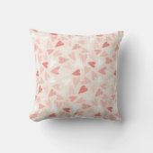 シックなピンクのハートパターンバレンタインデー装飾品 クッション (正面)