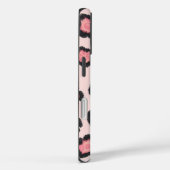 シックなピンクのヒョウ柄  Case-Mate iPhoneケース (裏面 / 右)