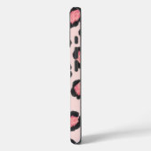 シックなピンクのヒョウ柄  Case-Mate iPhoneケース (裏面 / 左)