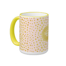 シックなピンクのフェイクな金ゴールドのグリッターのチータのプリントのモノグラム