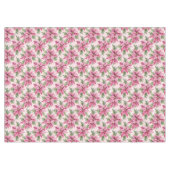 シックなピンクのポインセチア花クリスマス テーブルクロス (正面(横))