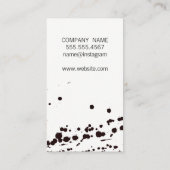 シックなピンクのモダニストの表現力 名刺 (裏面)