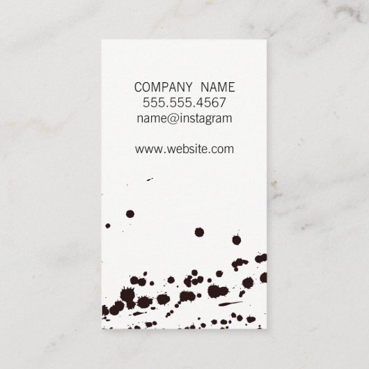 シックなピンクのモダニストの表現力 名刺 (裏面)