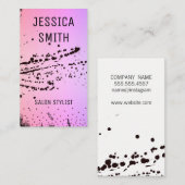 シックなピンクのモダニストの表現力 名刺 (正面/裏面)