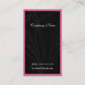 シックなピンクの名刺 名刺 (裏面)