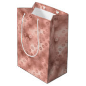 シックなピンクの唇 ミディアムペーパーバッグ (裏面アングル)