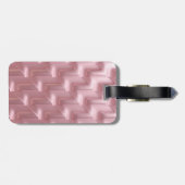 シックなピンクの幾何学的な荷物タグスタイリッシュ- ラゲッジタグ (裏面横)