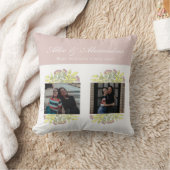 シックなピンクの最高の友だちフローラBFFフォトコラージュ クッション (ブランケット)