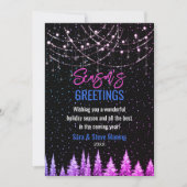 シックなピンクの木クリスマスグリッターの新しい年のライト (正面)