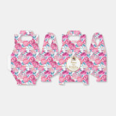 シックなピンクの花カスタム、ハッピーバースデー フェイバーボックス (折り畳みなし)